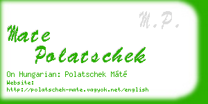 mate polatschek business card
